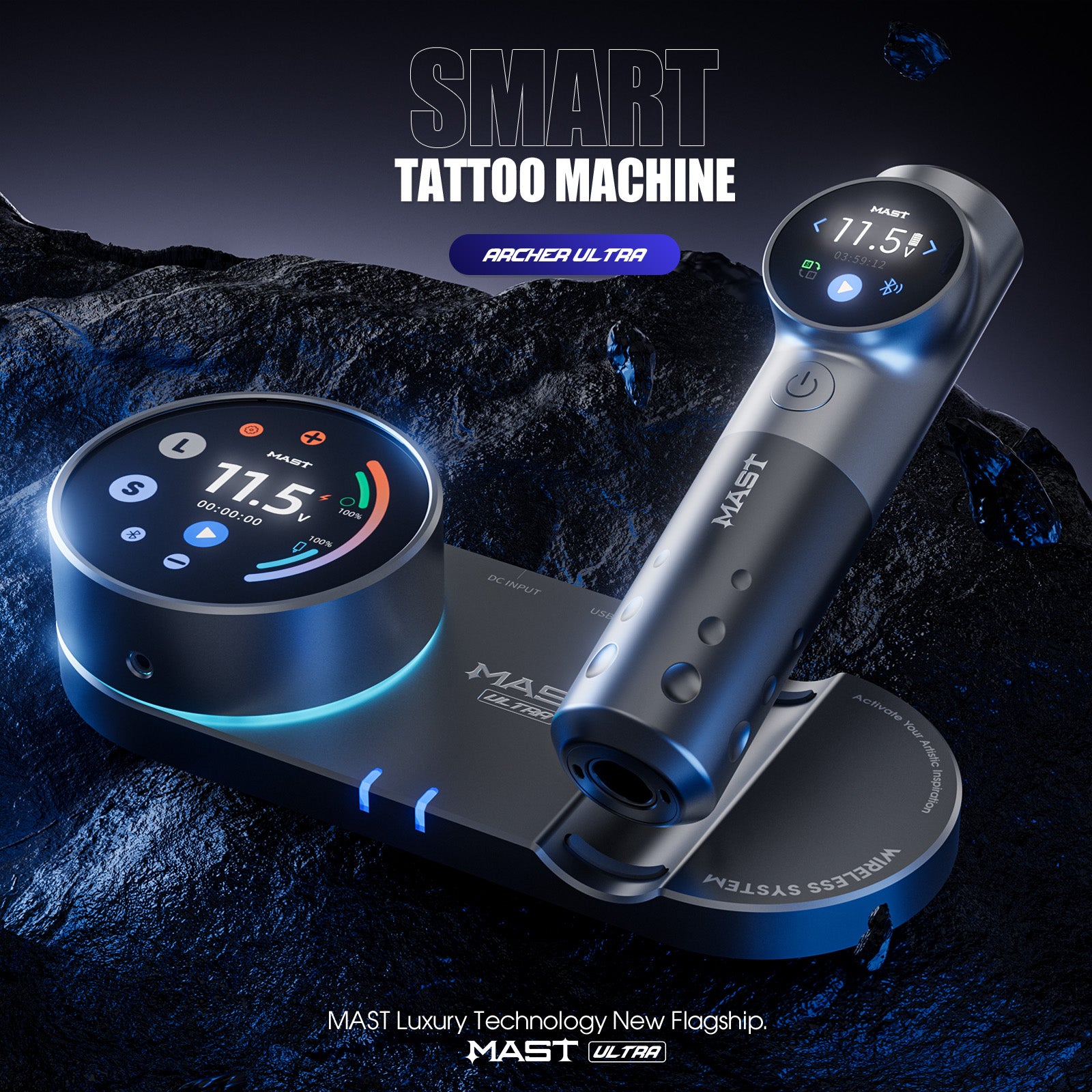 その他 Mast Archer S Pro Tattoo machine Dragonhawk Wireless Tattoo Pen Machine with 4.2MM Stroke Ultra